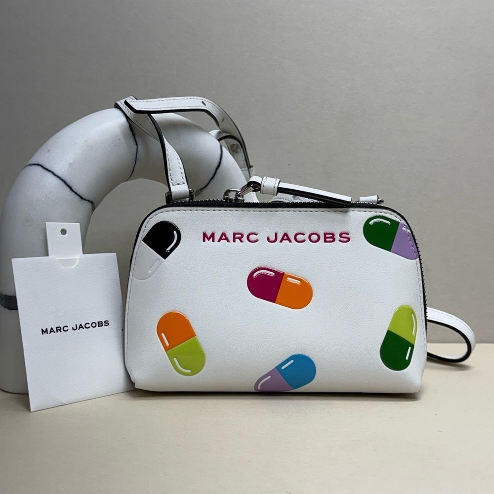 (new+tag) Marc Jacobs RARE small crossbody white leather fit large iphone - Picture 5 of 16